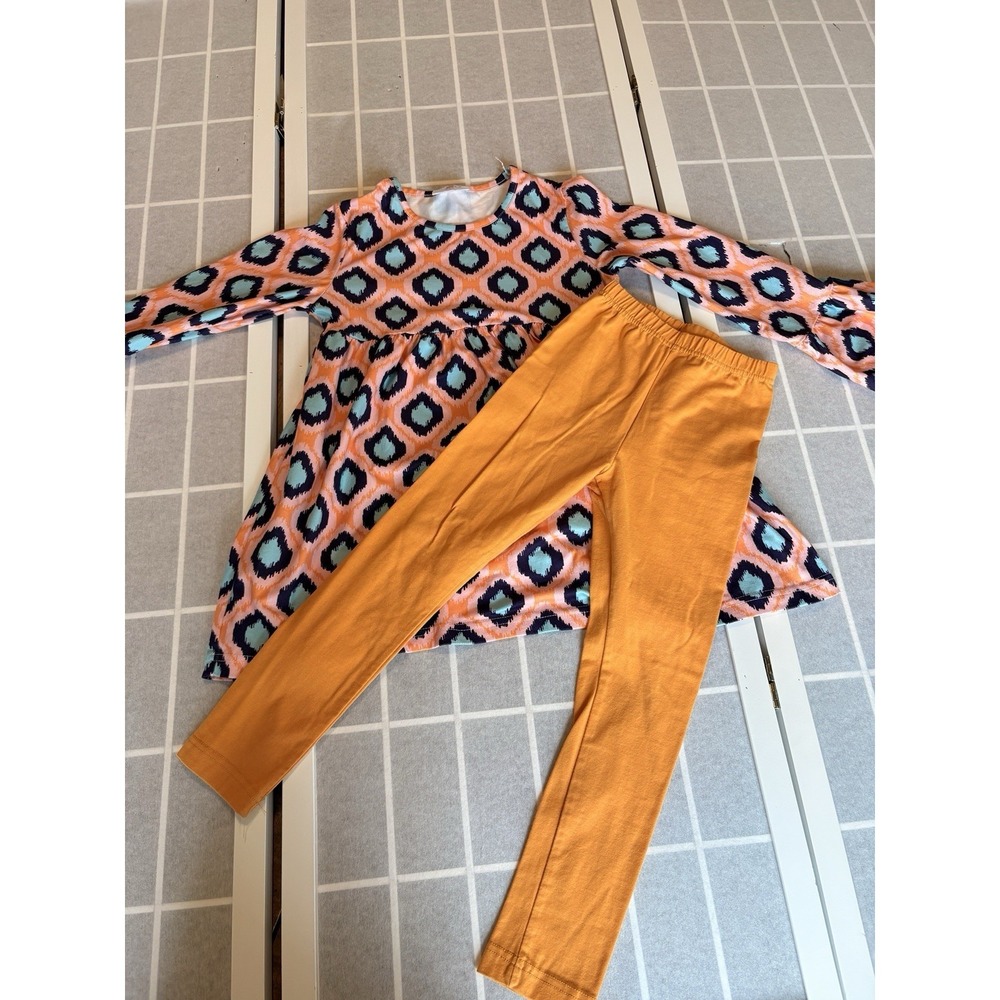 Ruffle Girl Sz 8 Pants Long Sleeve Coquette Set Preppy‎ Boutique Dollette Style